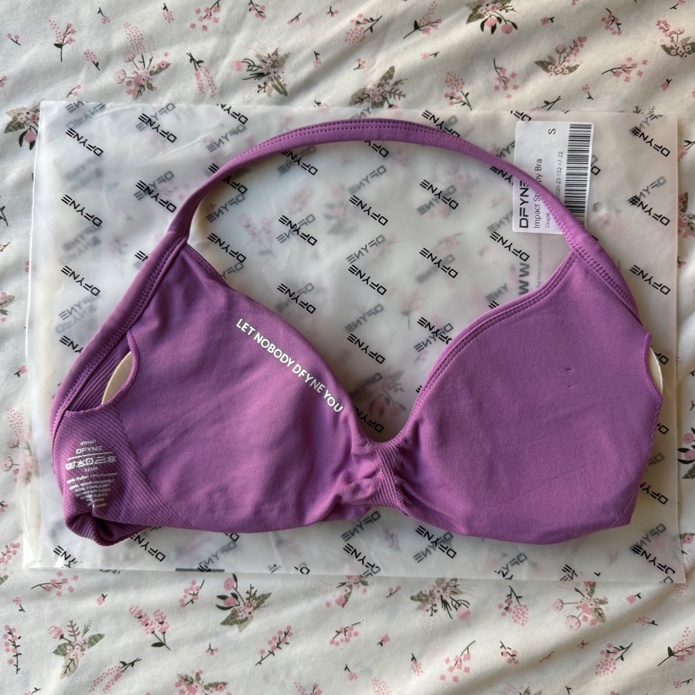 Dfyne impact strappy bra grape small - Picture 5 of 6
